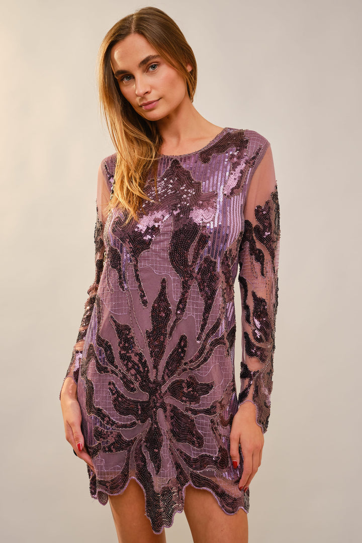 Sugar Plum Beaded Dress