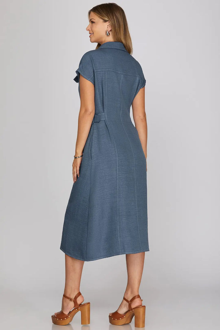 Denim Midi Dress