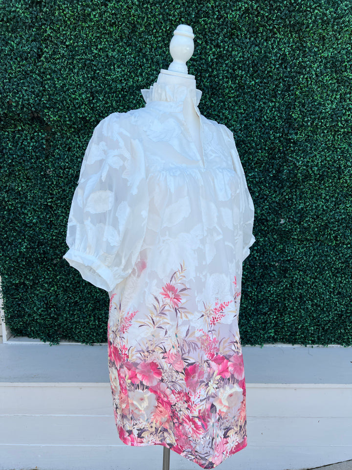 Blooming Floral Skies Dress High End Women&
