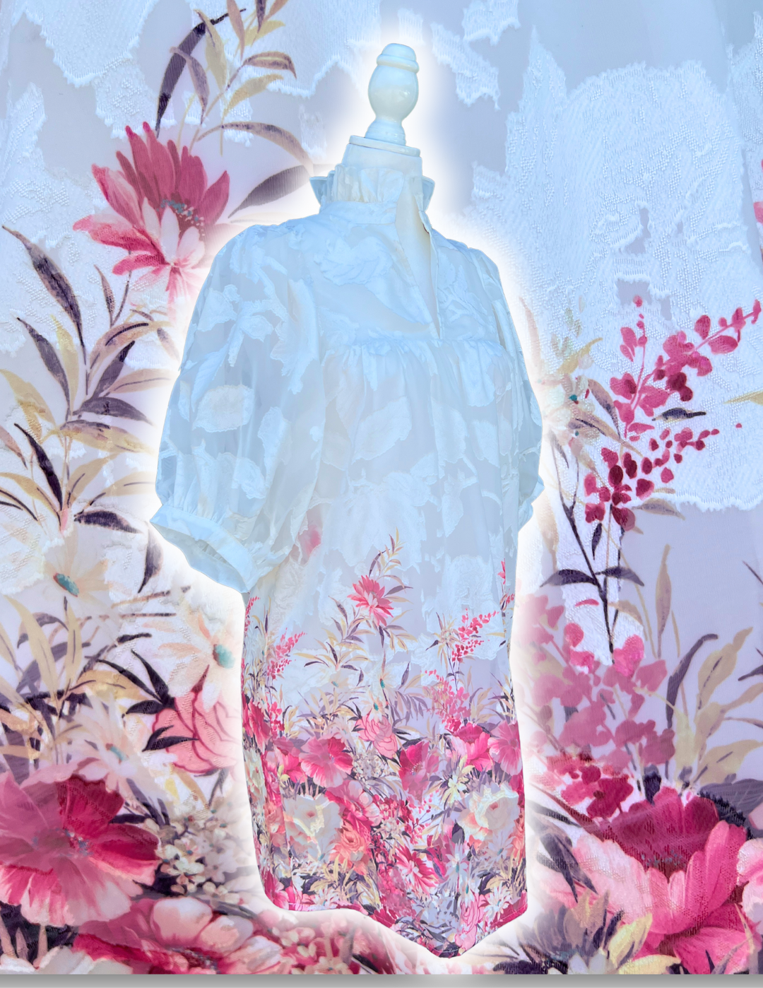 Blooming Floral Skies Dress High End Women's Online Boutique puff sleeves