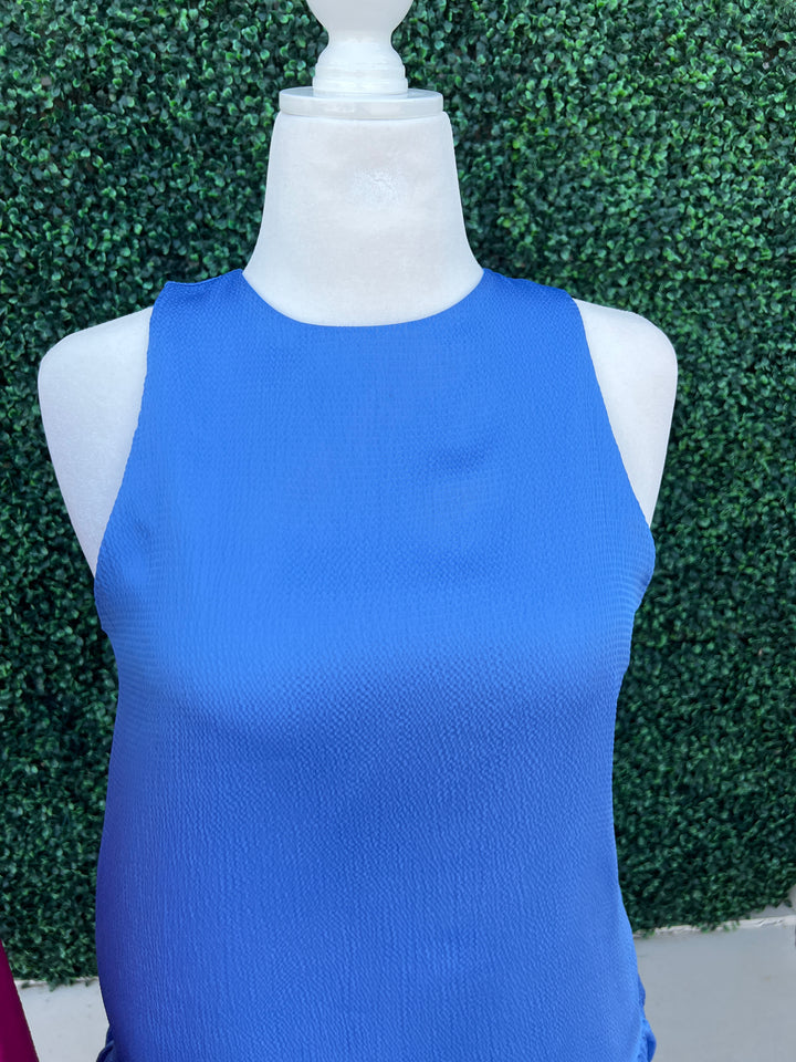 Colorful Satin Bubble Hem Dress Made in the USA Women&