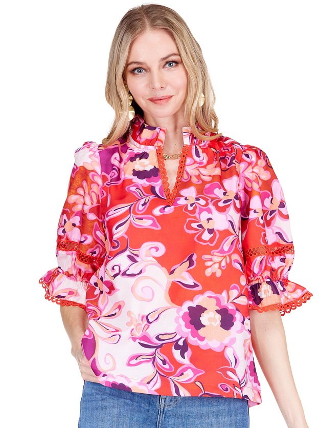 Crimson Jubilee Blouse Women&