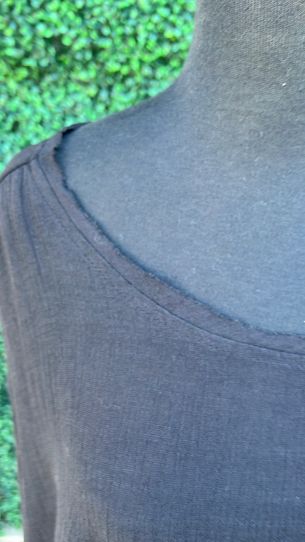 Cuffed Sleeve Cover Up Blouse Made in the USA Women's Boutique black boat neck