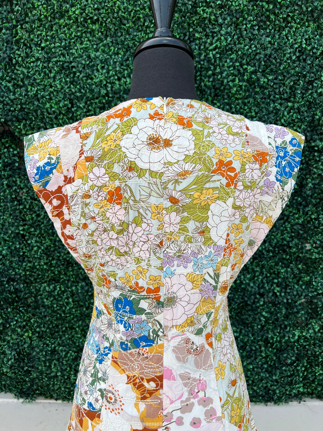 Embroidered Garden Drop Waist Dress