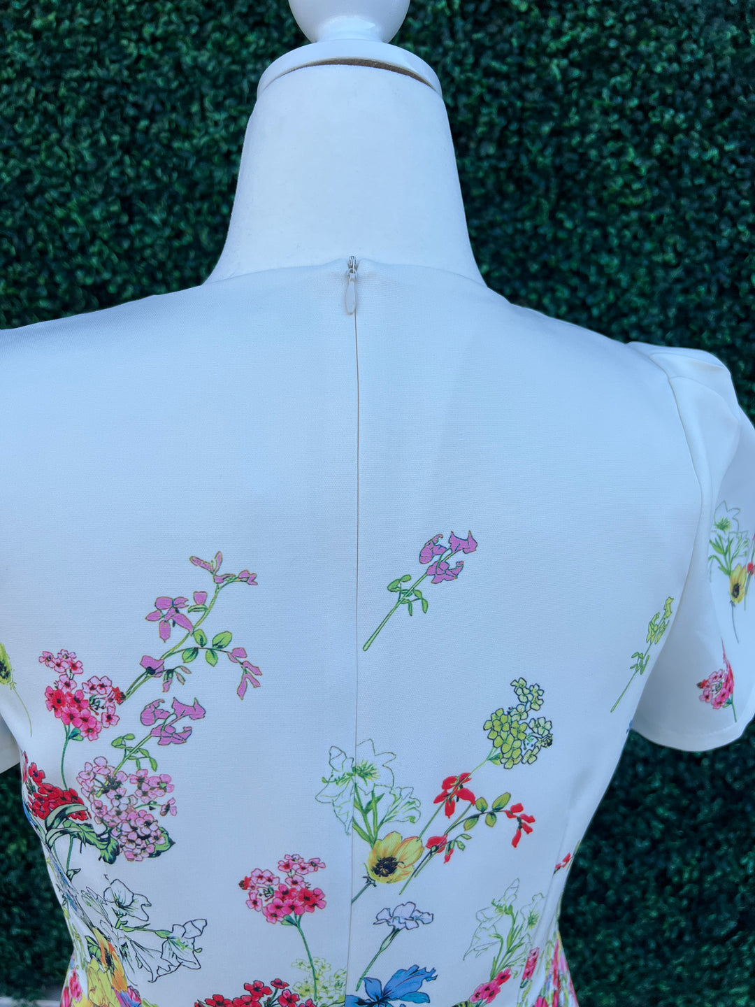 Floral Garden Print Dress High End Women's Online Boutique back