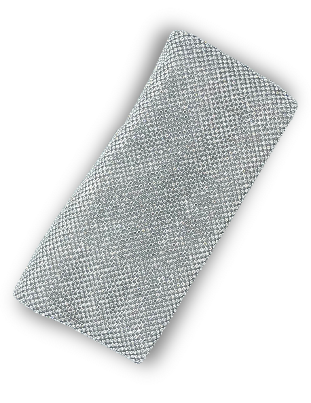 Foldover Sparkle Clutch spacious silver online women&