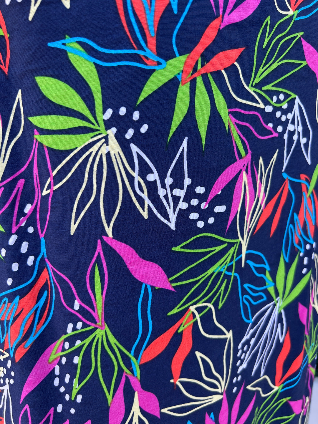 Ribbon Detail Printed Dress