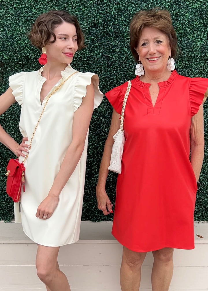 Vegan Flutter Sheath Dress