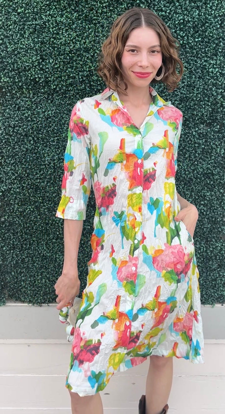 JAL Elbow Shirt Dress