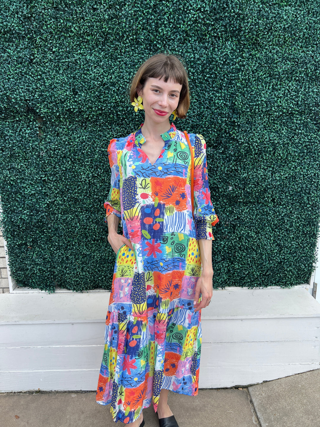 Patchwork Print Maxi