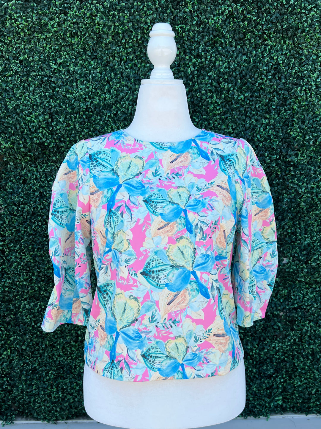 Orchid Floral Print Top Women's Printed Clothing Boutique 