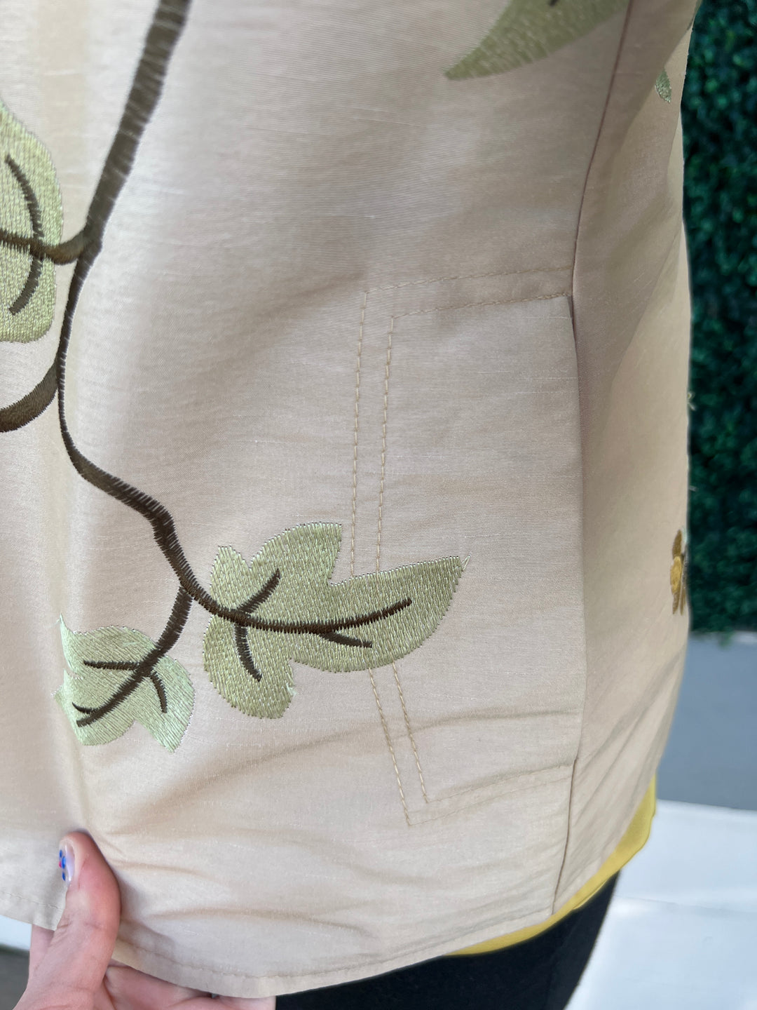 Ruffle Collar Embroidered Jacket Fab Over 60 Women&