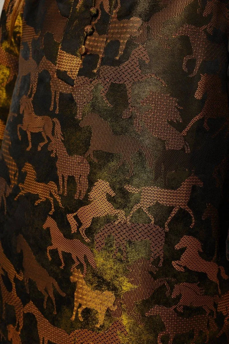 Iridescent Horse Pattern Dress