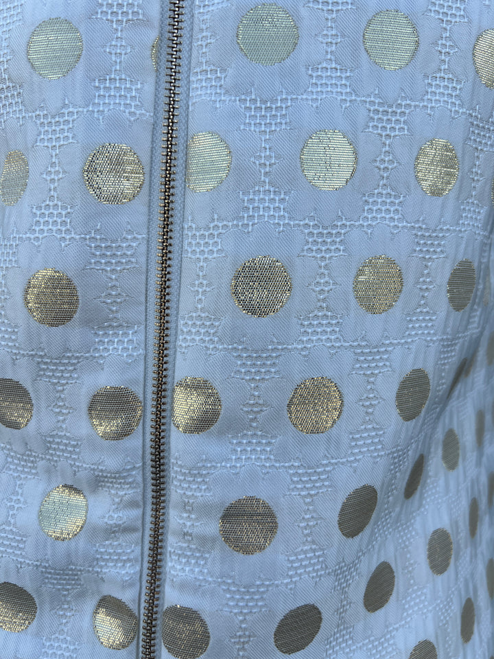 close up of Gold & White Daisy Dress Women's Dresses Tres Chic Boutique