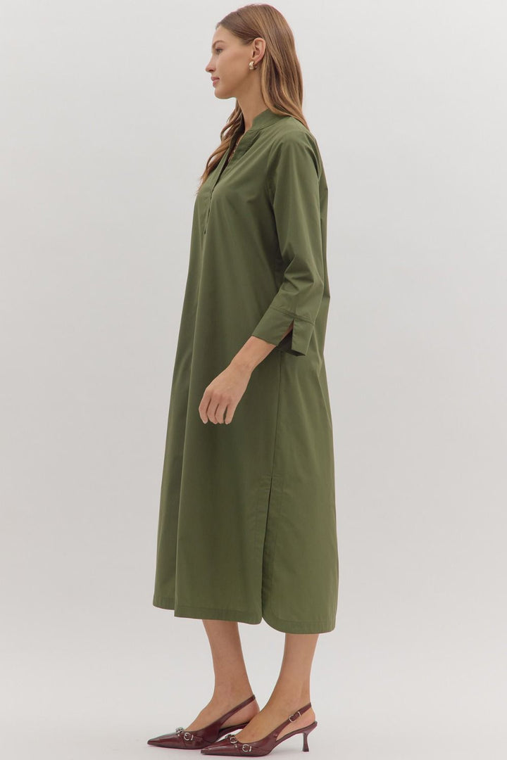 Button Down Maxi Dress