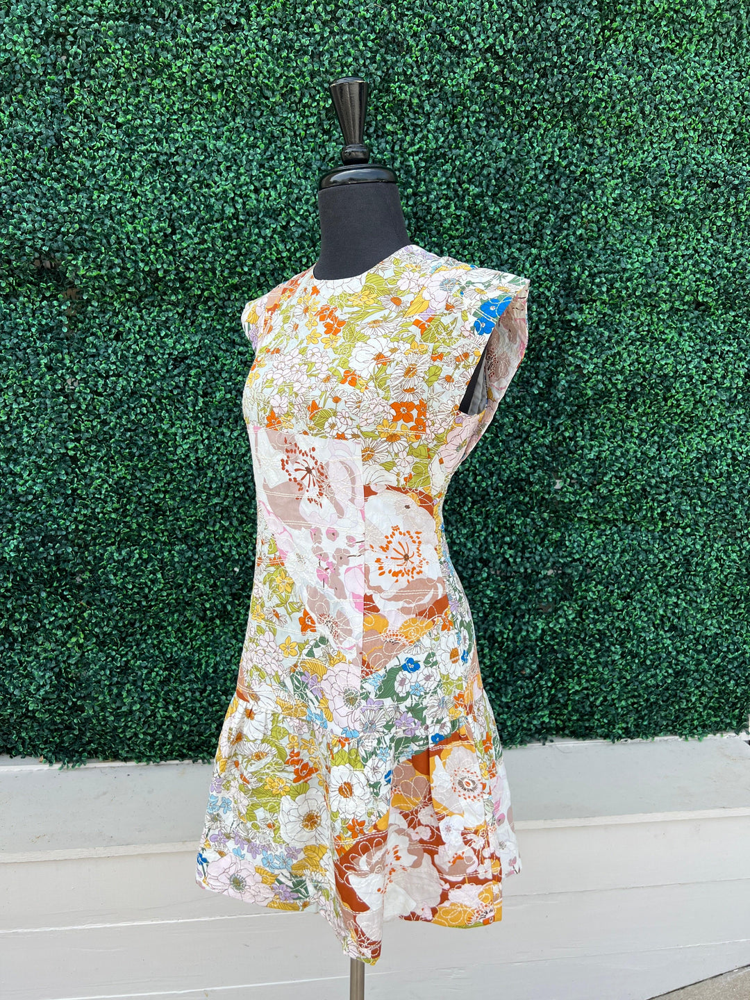 Embroidered Garden Drop Waist Dress