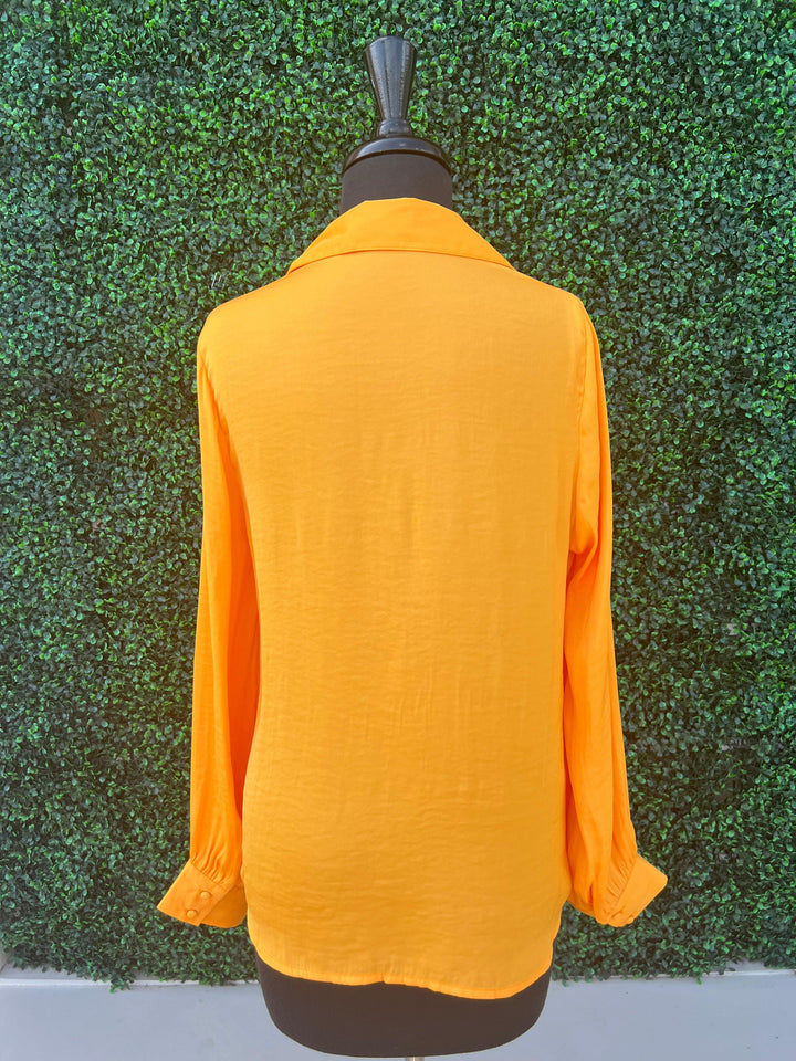 Vivid Colorful Business Blouses tres chic boutique long sleeve