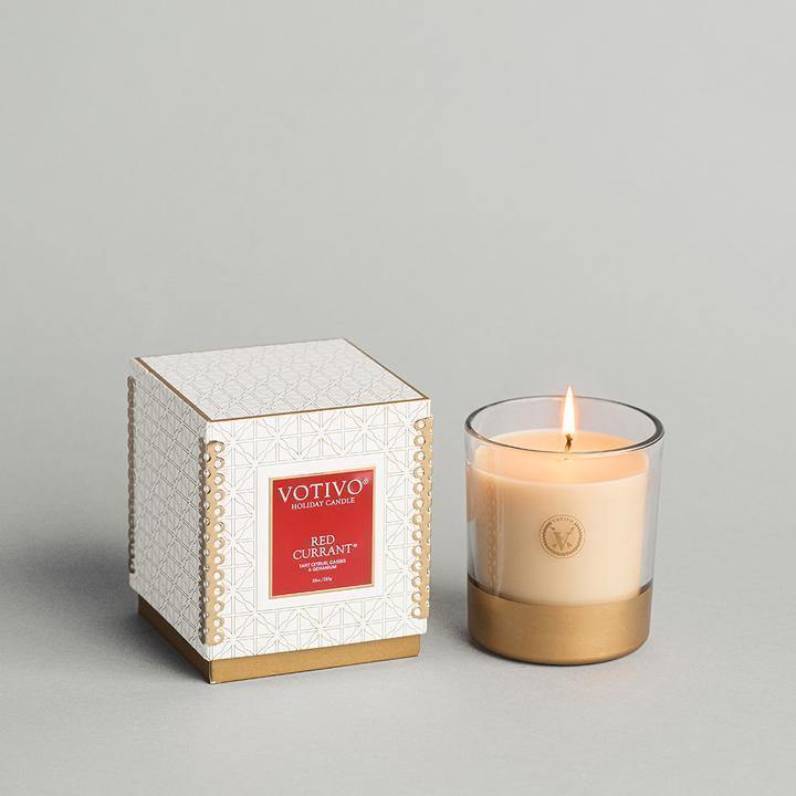 Gold Dipped Votive Candle - Très Chic