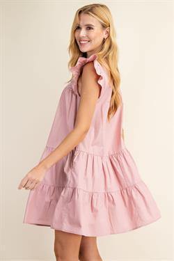 Embroidered Tassel Ruffle Dress - Tres Chic Houston