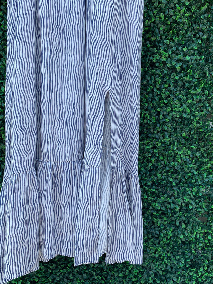 Striped Ruffle Maxi - Très Chic