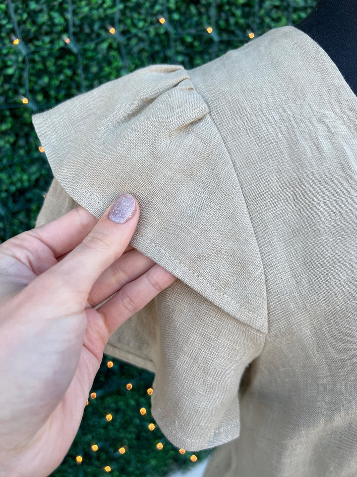Linen natural color Dolce Cabo brand tres chic best women&