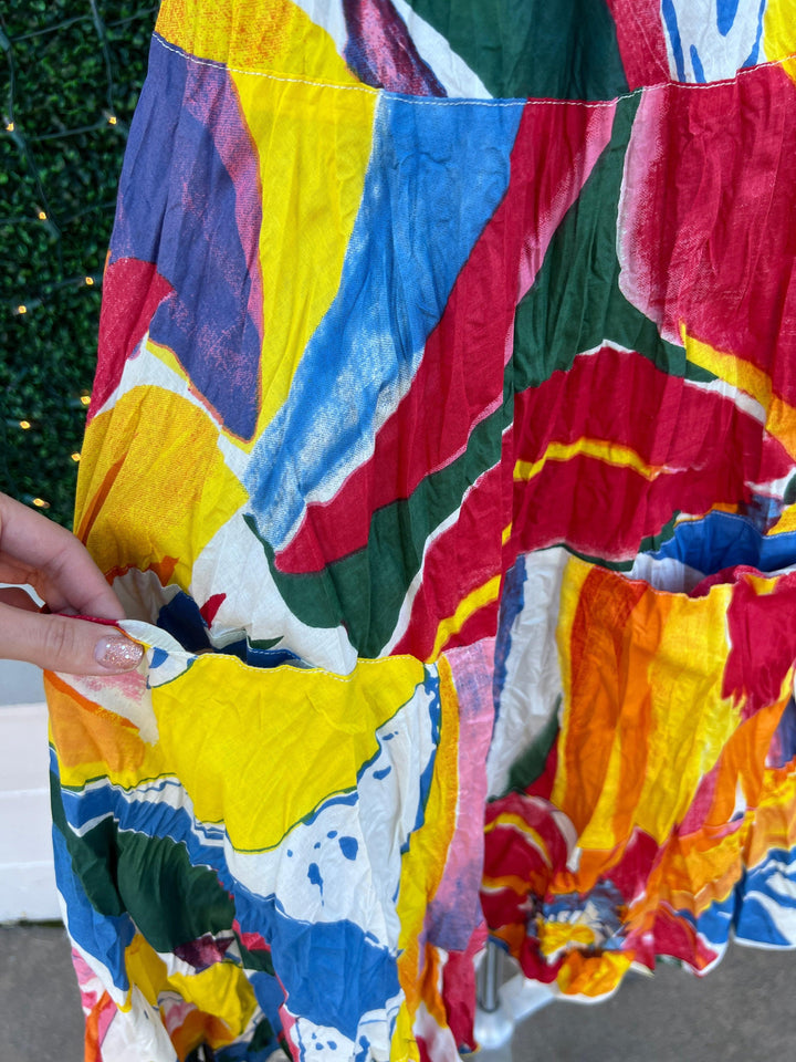 Colorful 100% cotton dresses for summer at trendy online boutique tres chic houston texas