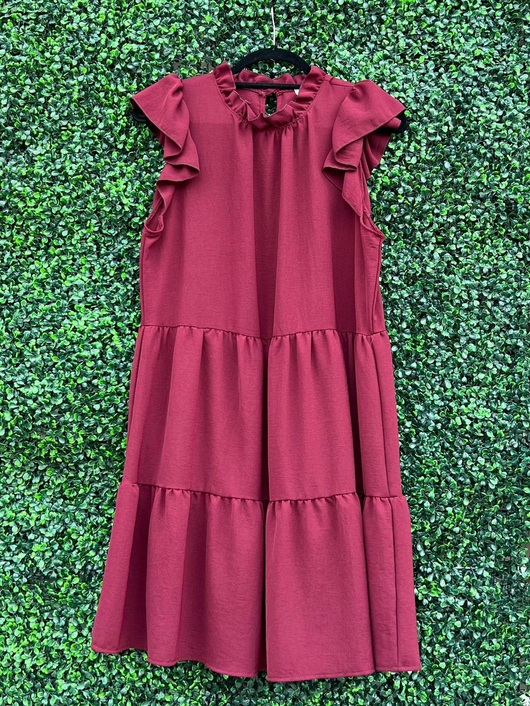 Ruffle Neck Dress - Très Chic