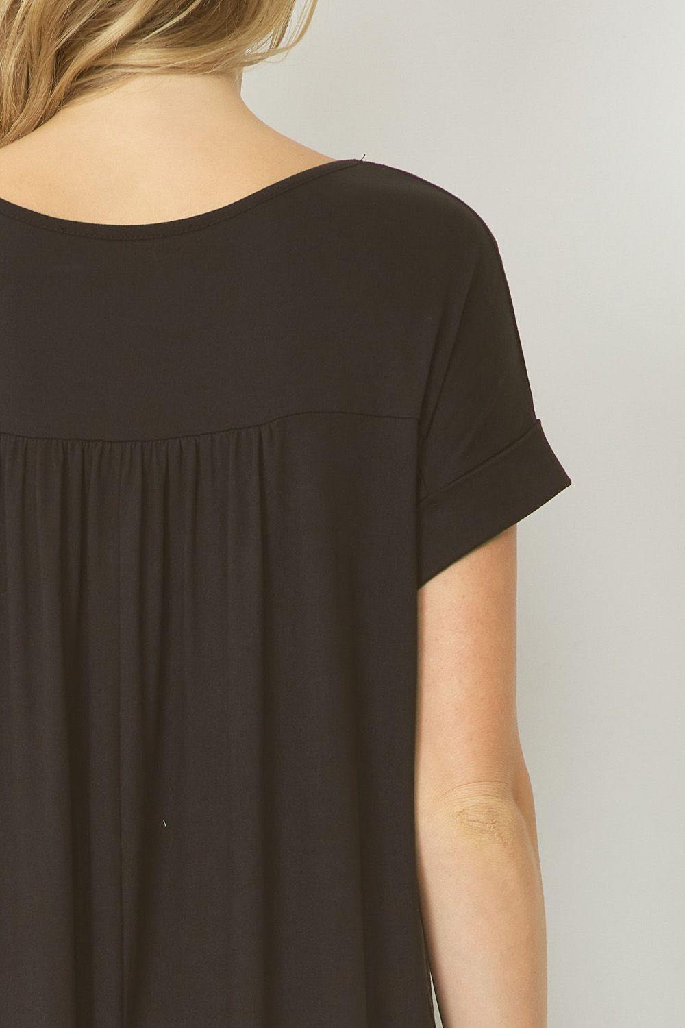 entro brand maxi dress with side slits casual dresses boutique tres chic houston online