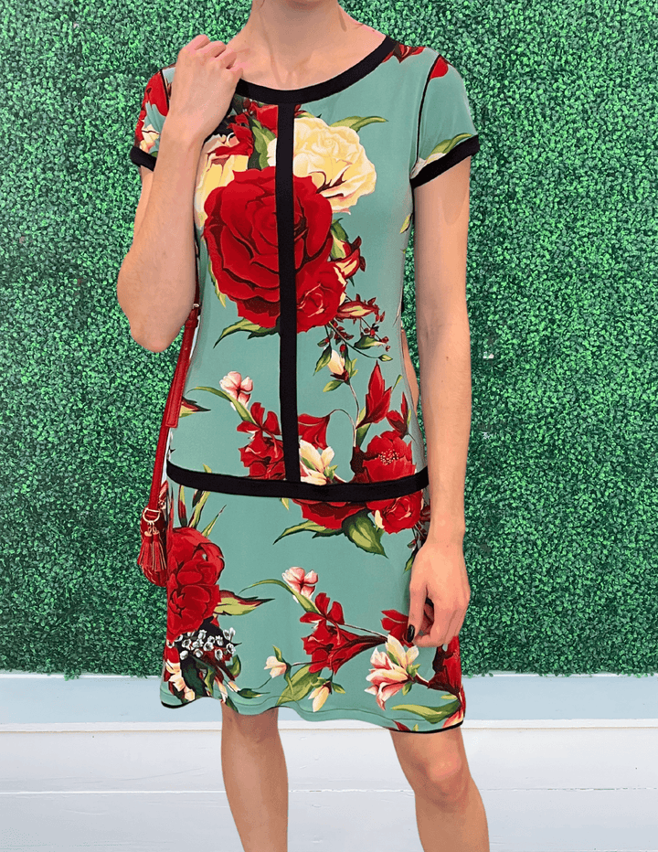 Floral Banded Dress
