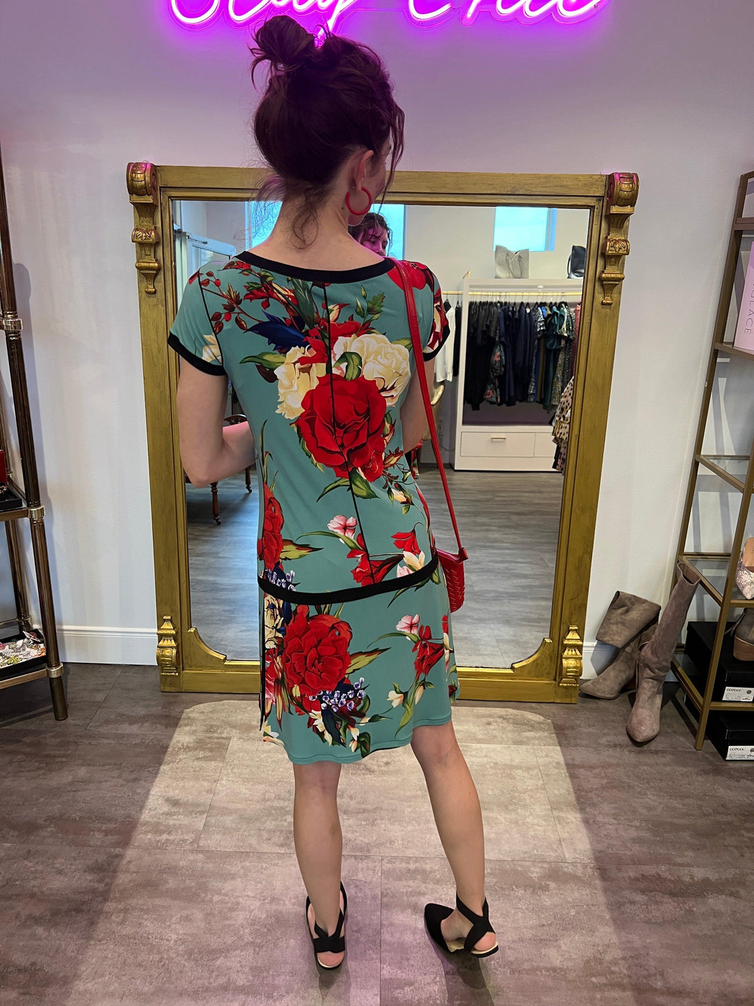 Floral Banded Dress