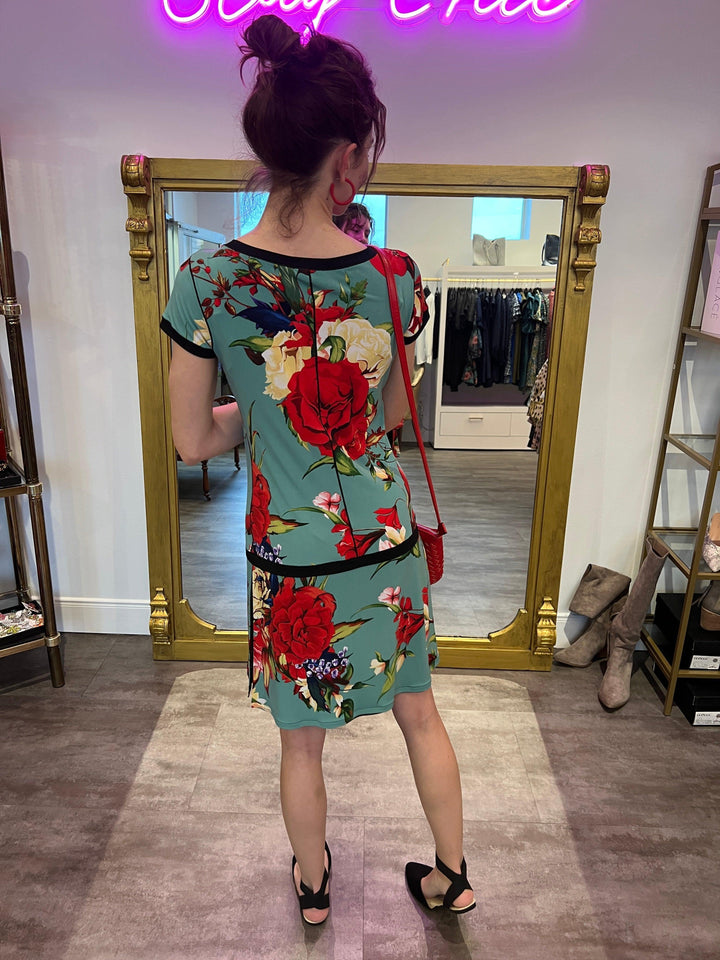 Floral Banded Dress
