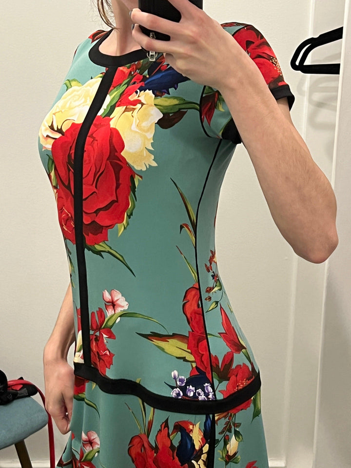 Floral Banded Dress