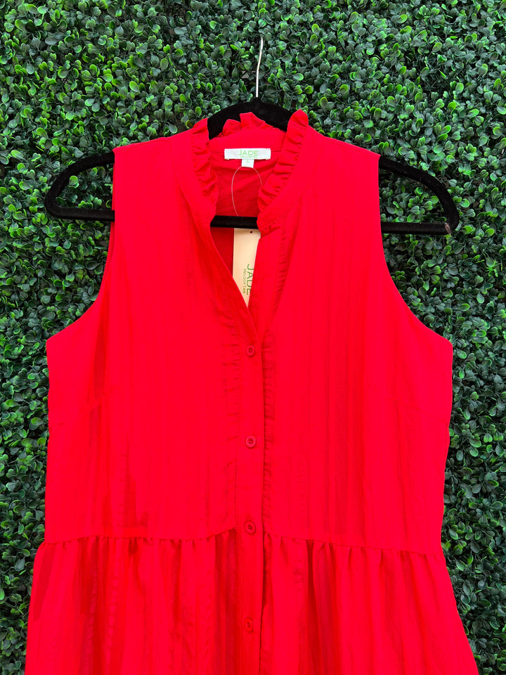 tres chic houston texas red midi dress jade and joy joy