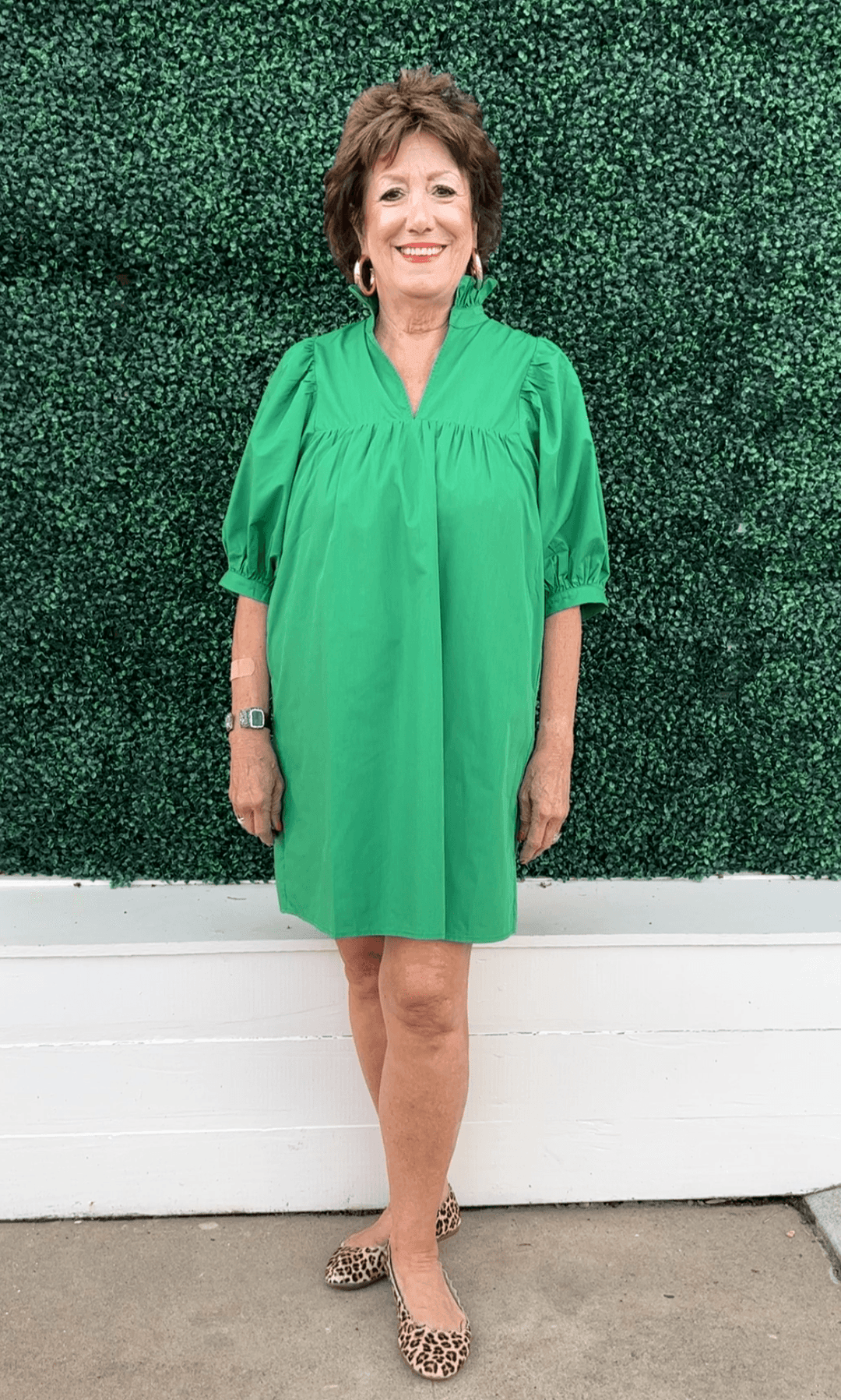 Cotton Puff Sleeve Dress