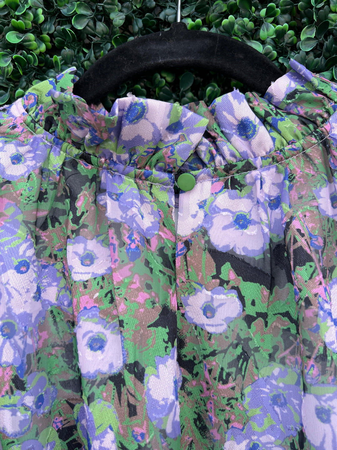 jade brand floral dress tres chic boutique purple holiday