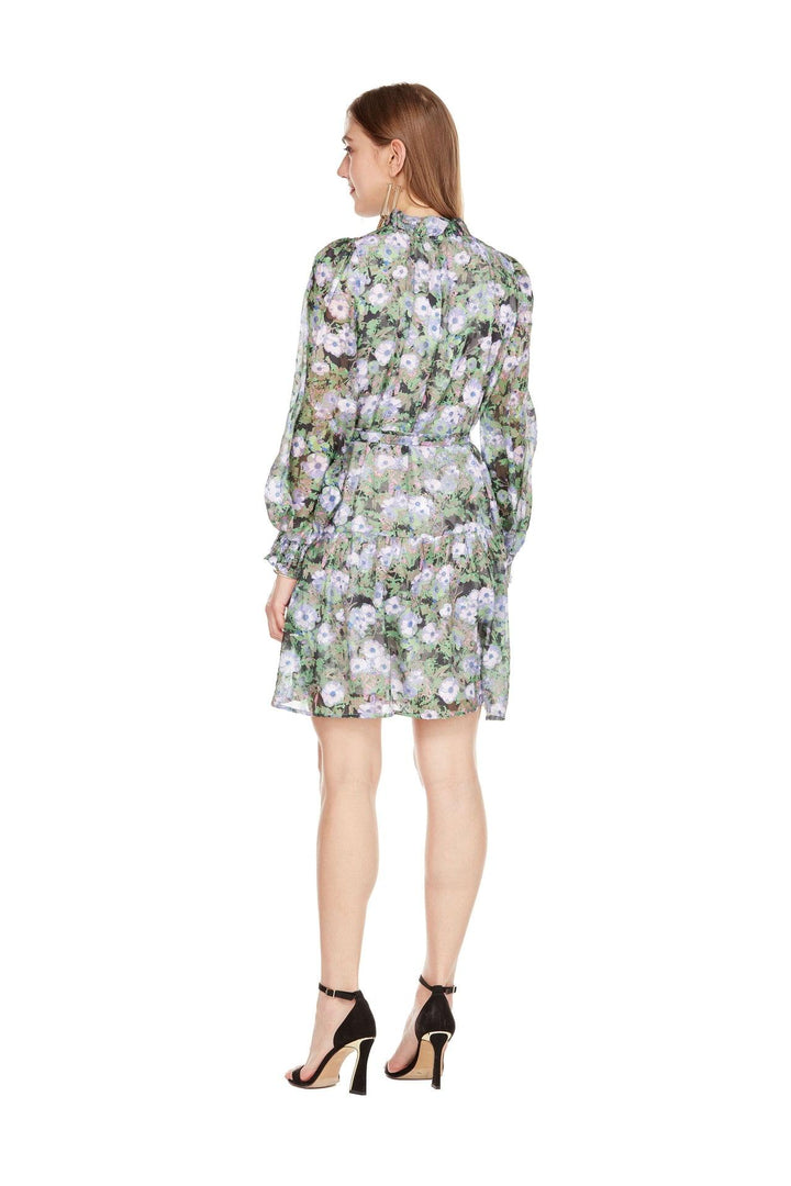 jade brand floral dress tres chic boutique purple holiday