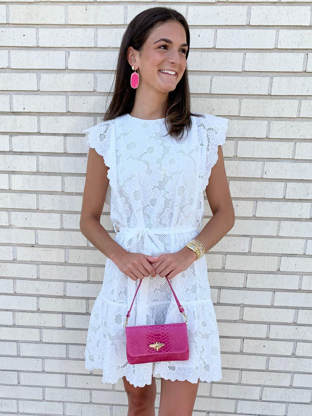 Floral Eyelet Dress - Très Chic