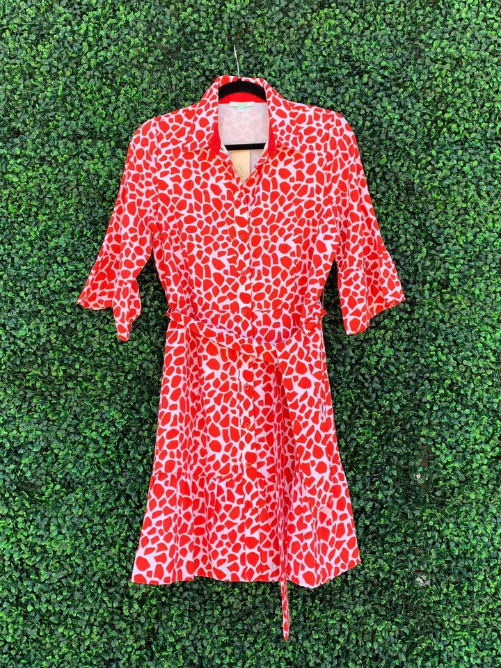 Tres Chic unique printed dress in Houston