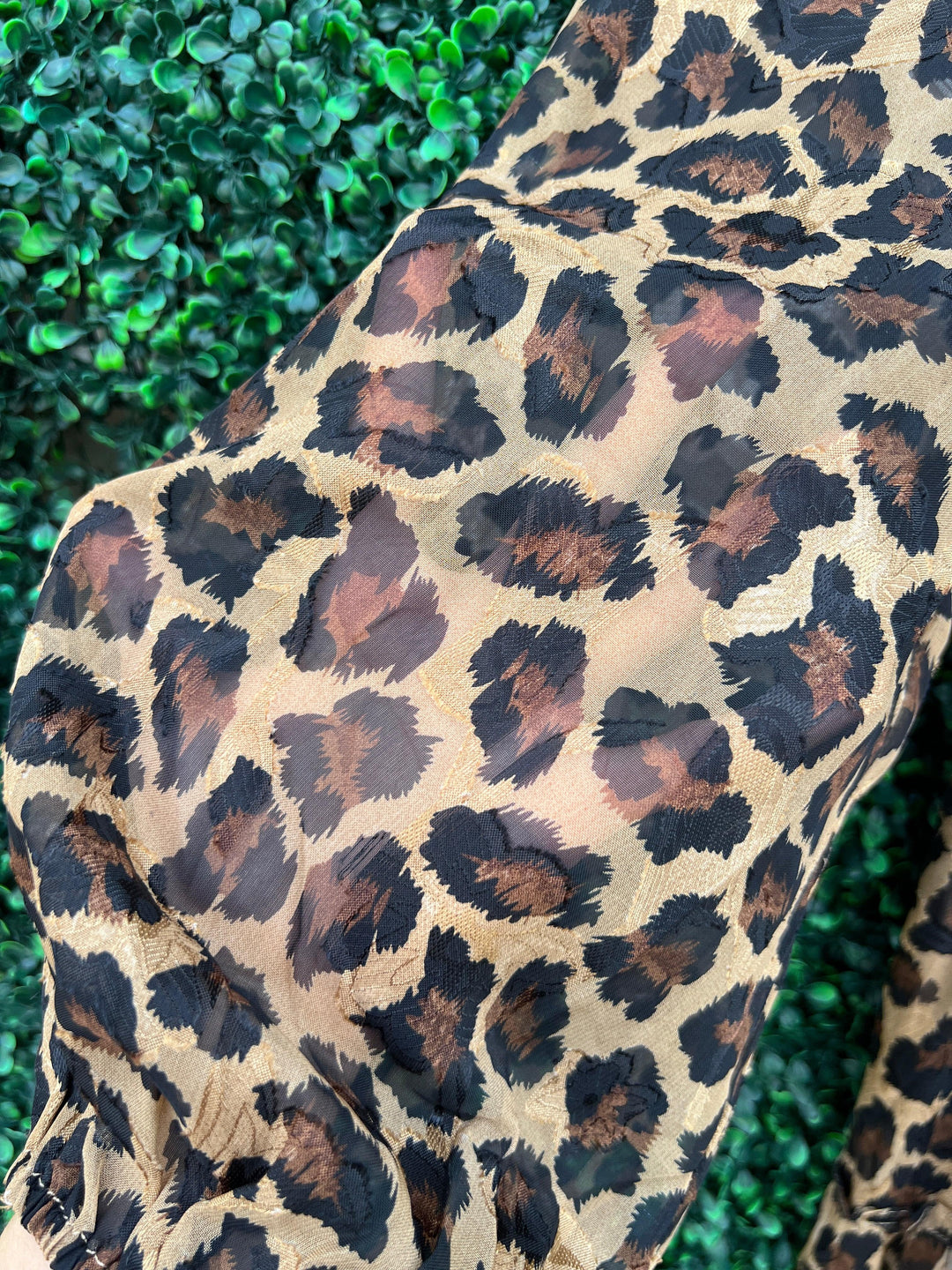 Long Sleeve Cheetah Maxi Dress jade brand boutique near me