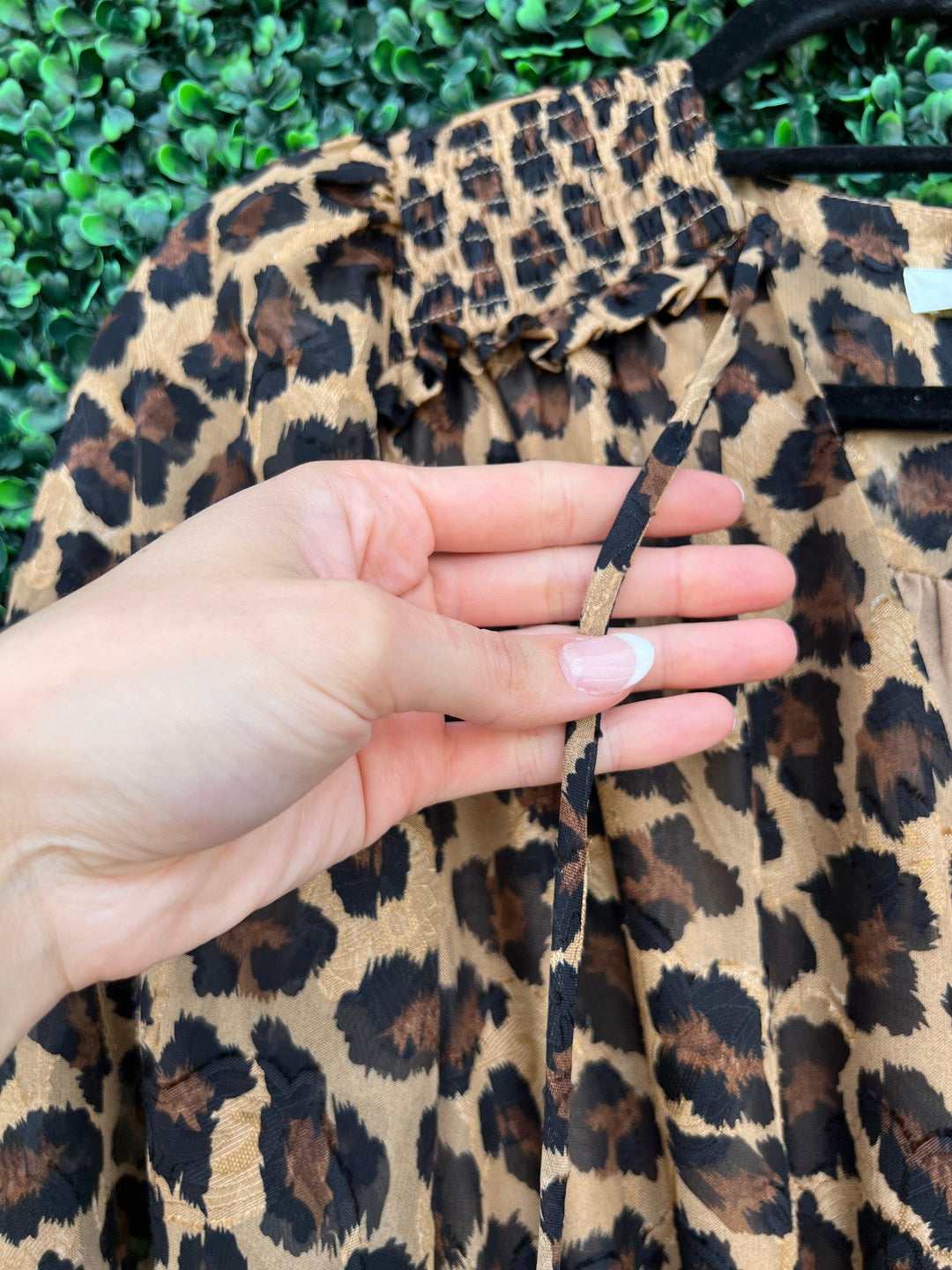 Long Sleeve Cheetah Maxi Dress jade brand boutique near me