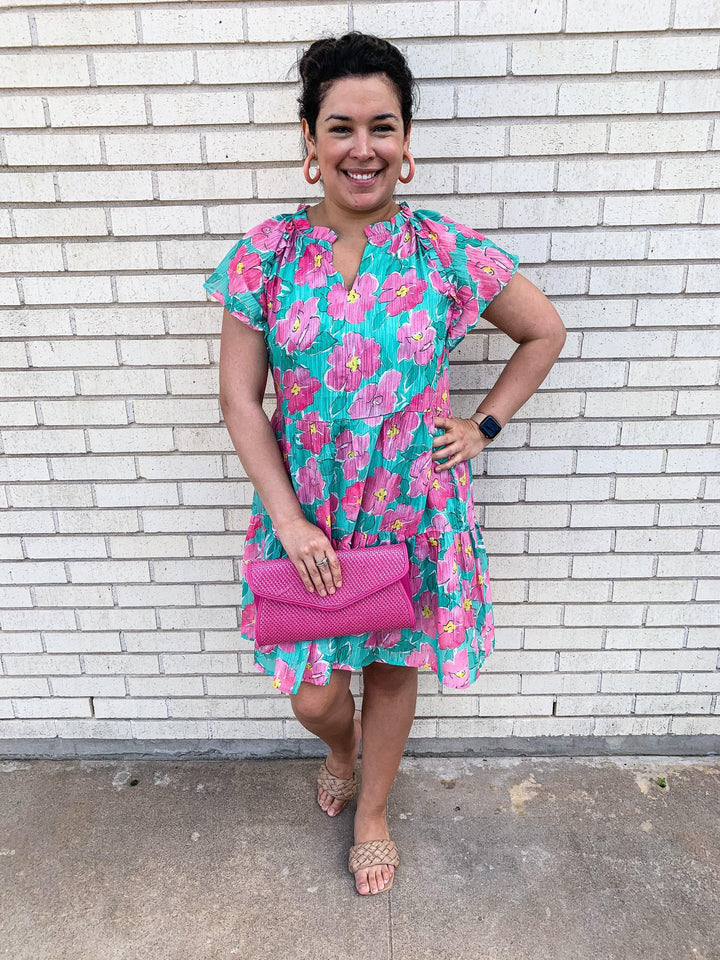 Maui Floral Flutter Dress - Très Chic