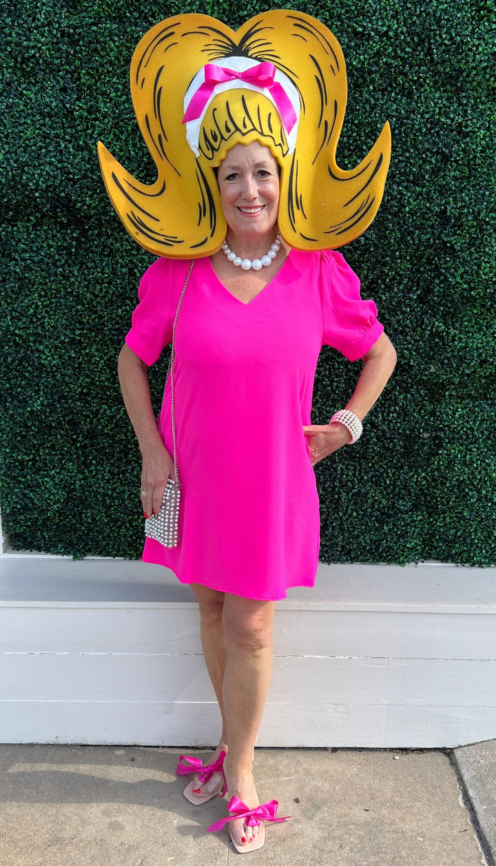Puff Sheath Dress