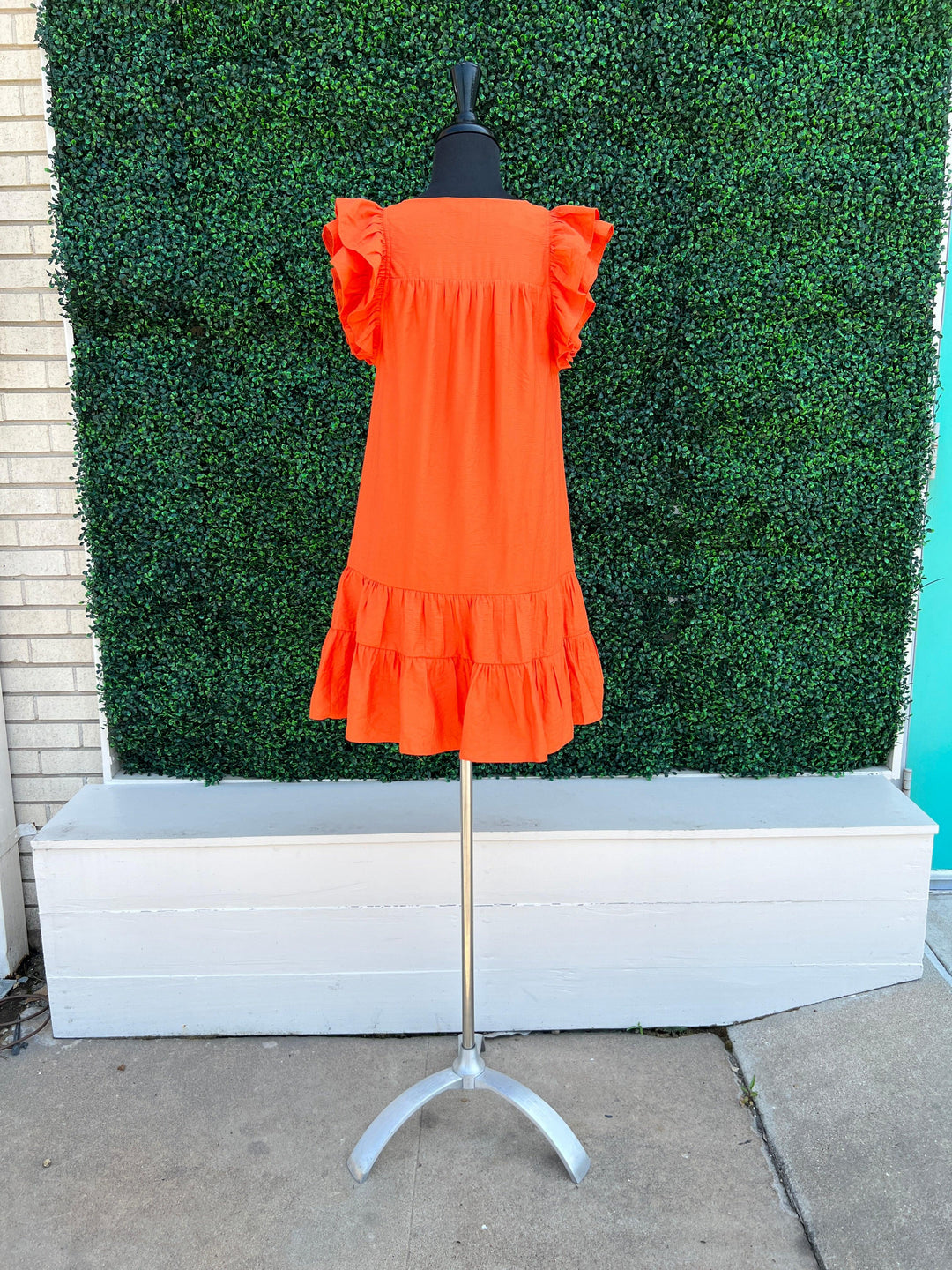 Astros orange lightweight dress jade and joy joy boutique 