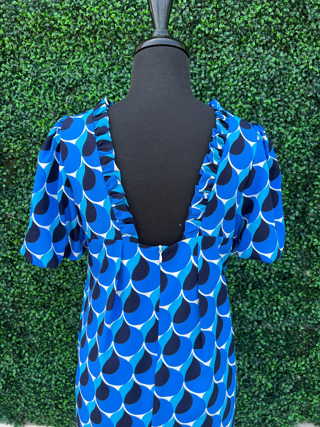 Jade and joyjoy brand boutique tres chic houston blue dress with pockets