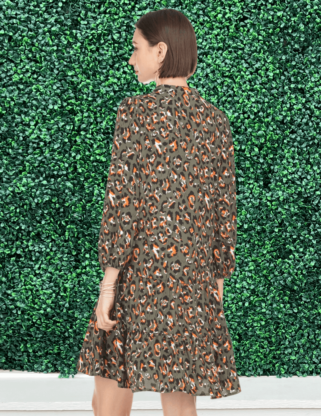 Leopard Print tres chic boutique houston texas jade clothing joy joy fall dress