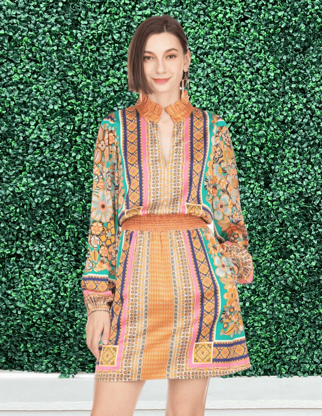joy joy clothing brand dress boutique fall florals border print