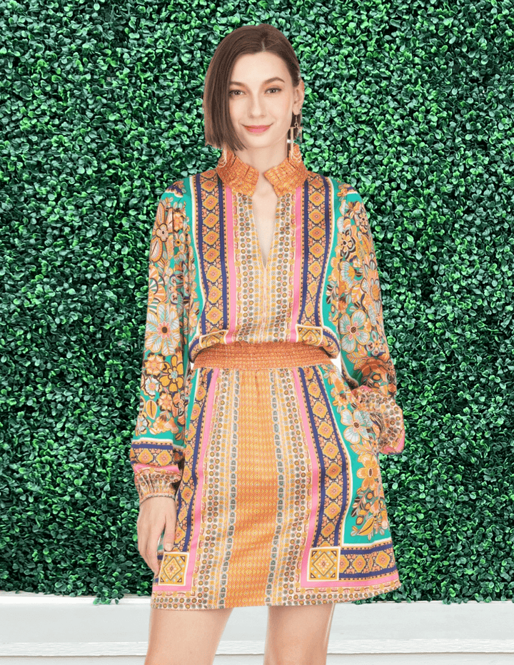 joy joy clothing brand dress boutique fall florals border print