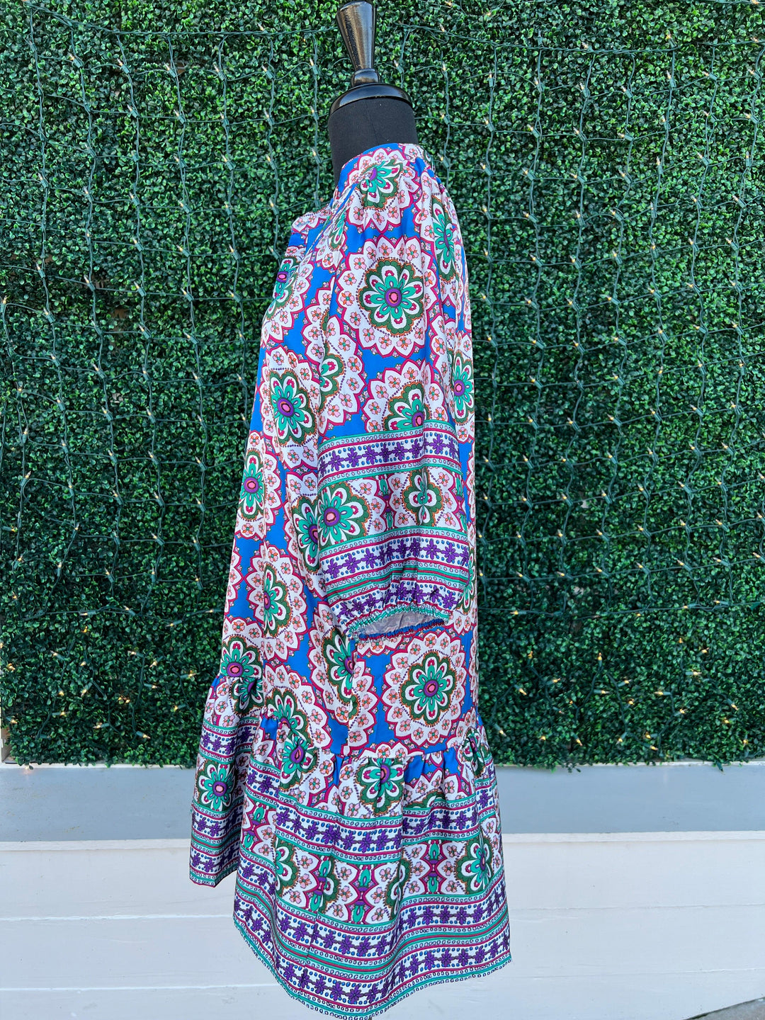rich purple and green printed floral dress Jade brand best women&