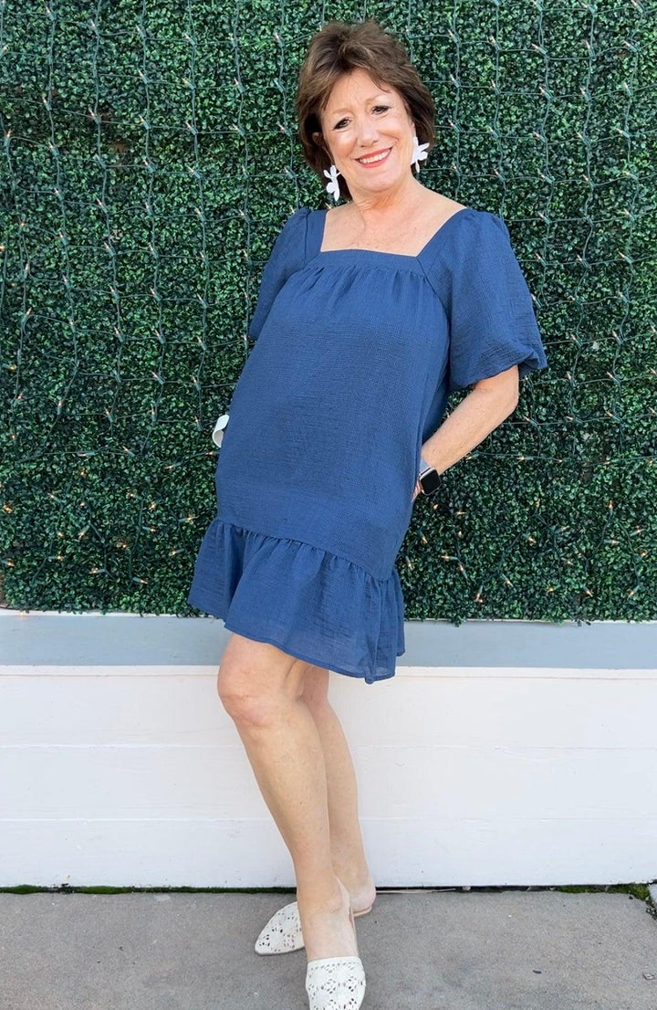 Midnight Ruffle Dress