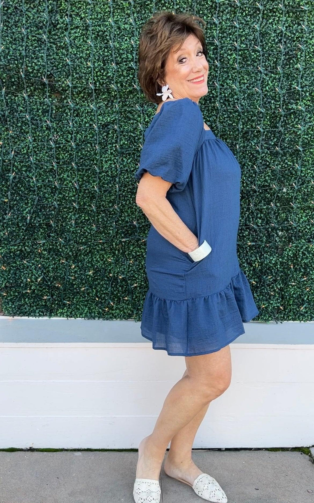 Midnight Ruffle Dress